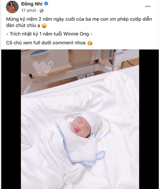 Con gái Đông Nhi làm bố mẹ amp;#34;lu mờamp;#34; trong ngày đặc biệt, có ảnh mới sinh đã đầy tóc - 6