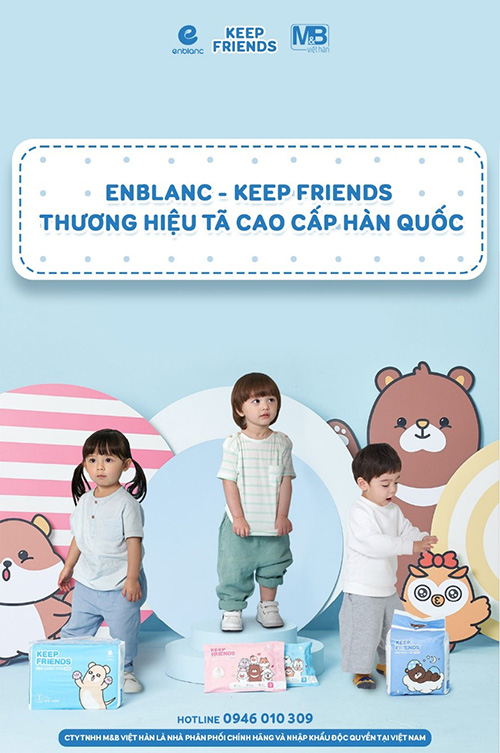 Enblanc Keep Friends – Cái tên tuy xa mà gần trong thị trường tã ngoại nhập tại Việt Nam - 1