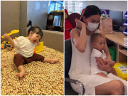 Làm mẹ - Đi tiêm phòng, con gái Cường Đôla náo loạn bệnh viện, Lisa nhà Hồ Ngọc Hà khác hẳn