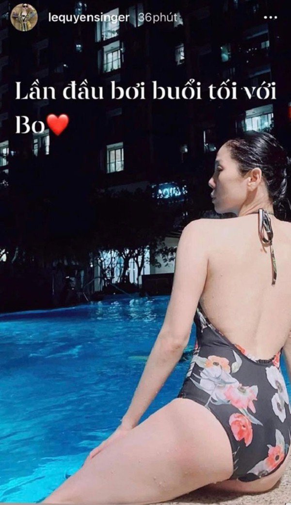 Lệ Quyên mặc bikini xẻ ngực đi bơi đêm cùng con trai, U40 dáng nóng bỏng như gái 20 - 7