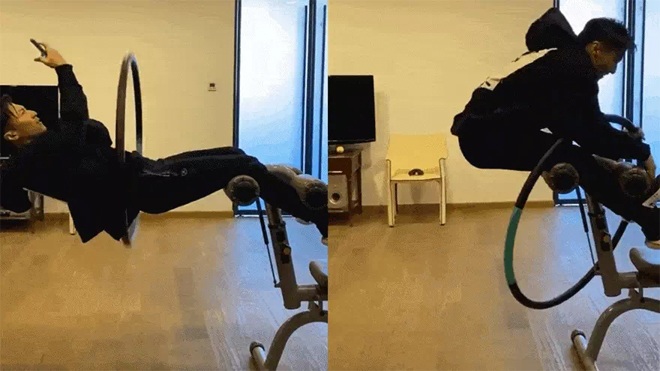 Tạ Đình Phong khoe hình ảnh mới trong phòng tập và thực hiện thử thách.