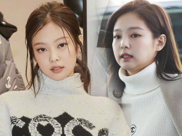 Áo len cổ lọ ấm áp nhưng dễ làm mặt nọng, nàng công sở ghim ngay bí quyết