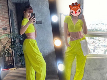 Hơn chồng 4 tuổi, Khởi My thử sức với mốt quần tụt vẫn trẻ đẹp bất chấp