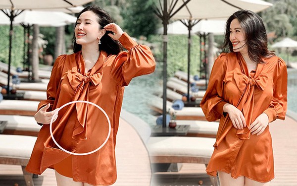 Bảo Thy từng để lộ nhiều dấu hiệu mang bầu, tuy nhiên cô không bình luận về tin đồn mang thai.