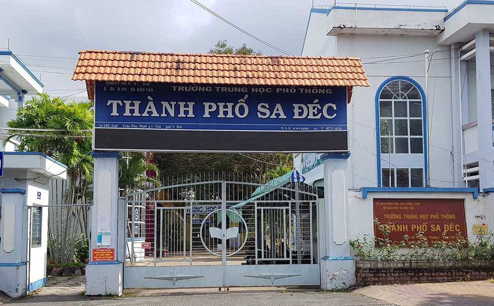 Trường THPT TP Sa Đéc. Ảnh: Công an nhân dân