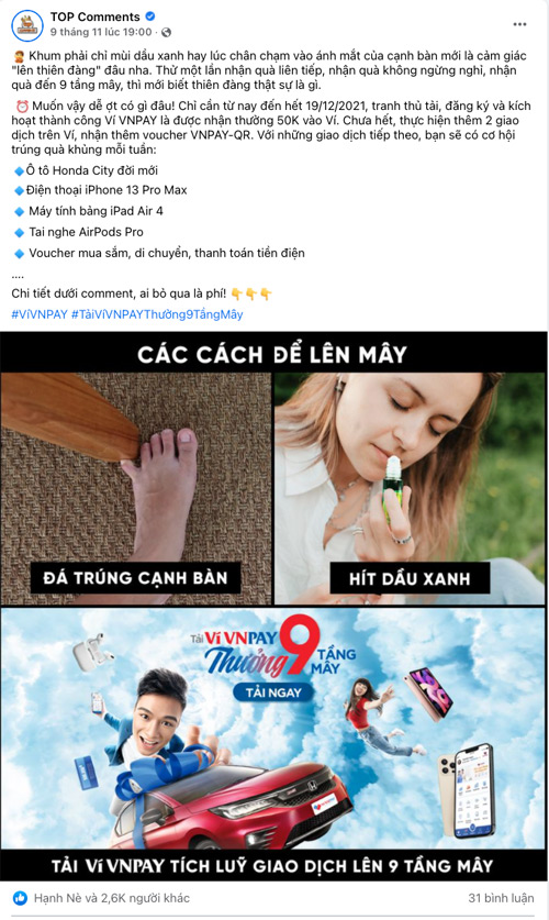 “Tải ví VNPAY – Thưởng 9 tầng mây” qua lăng kính của cộng đồng mạng.