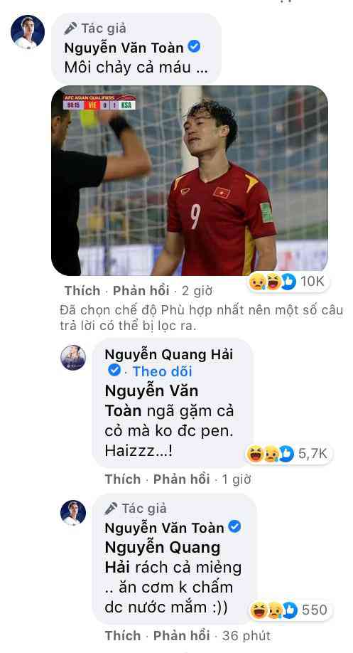 Văn Toàn chia sẻ khoảnh khắc buồn bã vì nhận thẻ vàng, ai ngờ bị Quang Hải amp;#34;cà khịaamp;#34; cực hài - 2