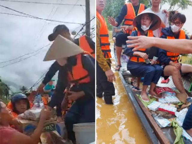 5 không của đoàn ca sĩ Thuỷ Tiên khi trao quà từ thiện ở Quảng Trị