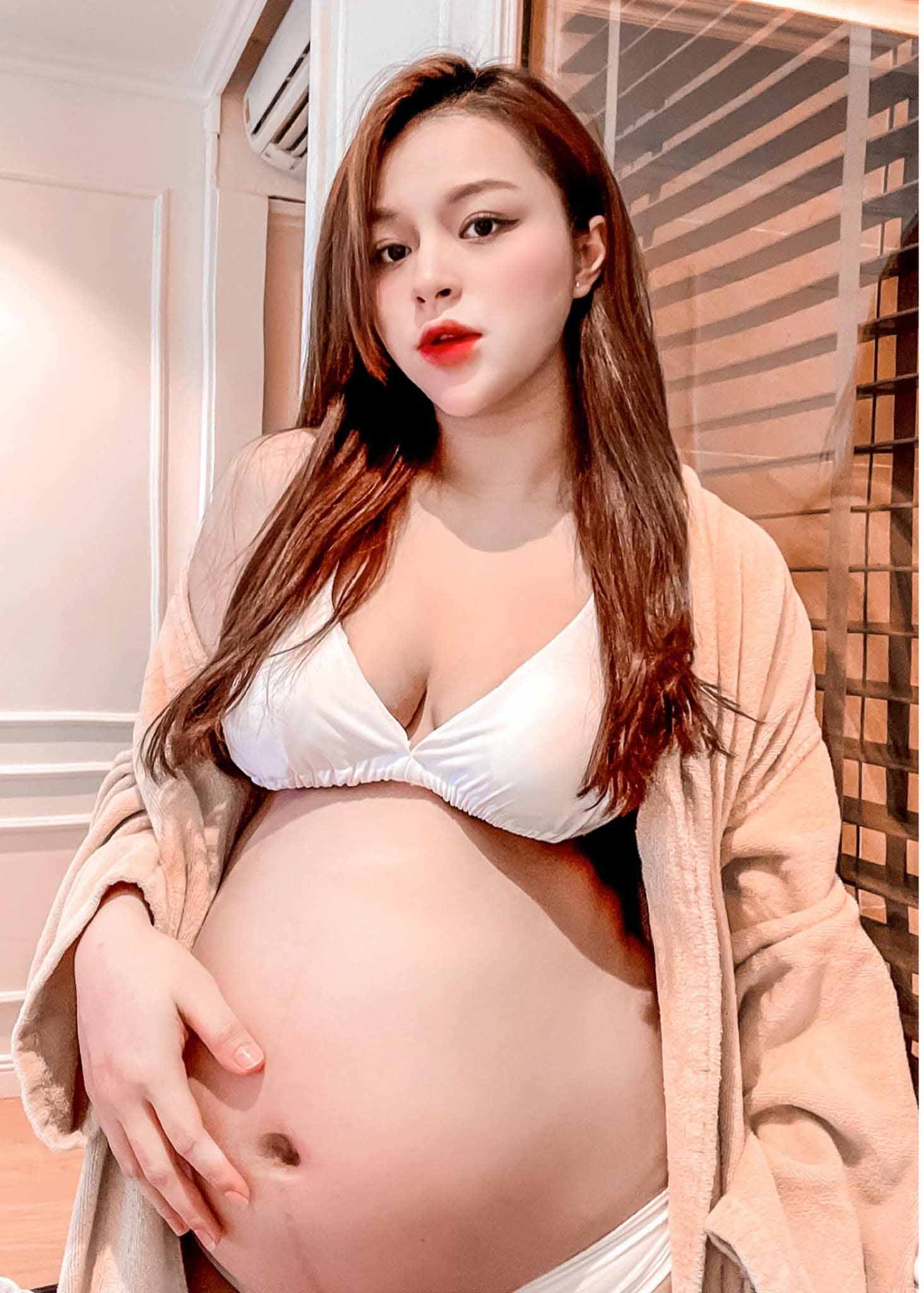 Tăng cân đẫm khi mang thai, hotgirl Hà Thành nhịn amp;#34;không một hột cơmamp;#34; suốt tháng qua - 4