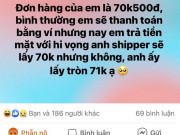Tin tức - Đăng đàn tố shipper không thối lại 500 đồng, cô gái lập tức bị dân mạng "ném đá" ngược