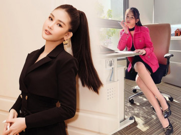 Lê Âu Ngân Anh sửa soạn lên đồ ngày quay trở lại bục giảng