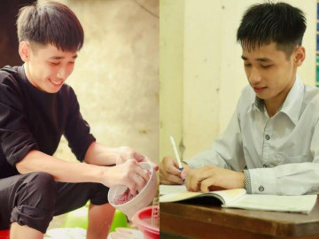 Bố mẹ ly hôn, cậu bé có đôi chân khuyết tật xin đi rửa bát thuê kiếm tiền ăn học