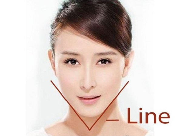 Cằm V line có gương mặt giống chữ V