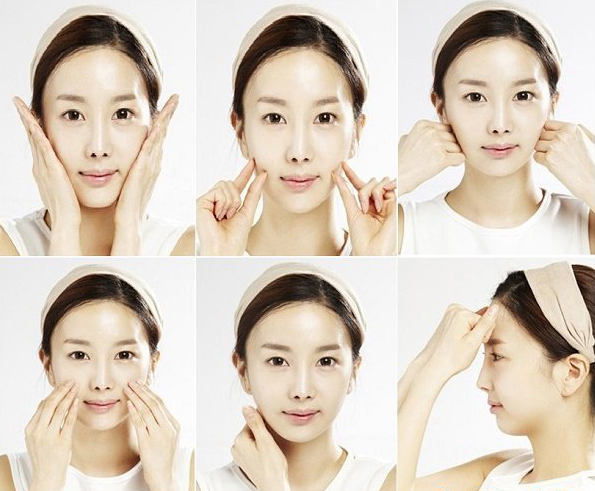 Hình ảnh bấm huyệt để tạo mặt V line tại nhà