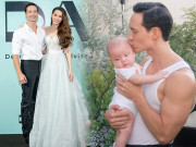 Thời trang - Cứ bên vợ con, Kim Lý luôn chỉ mặc một kiểu, nhường Hà Hồ và cặp song sinh toả sáng