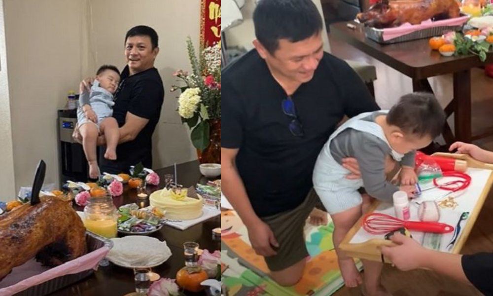Chồng cũ của Phi Nhung tươi cười xuất hiện trong tiệc sinh nhật cháu trai, cậu bé Chọn theo bước chân - 5