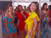Clip Eva - Hoa hậu Hong Kong gây sốt với màn 'múa cột' cực hài hước ở Miss Grand 2021