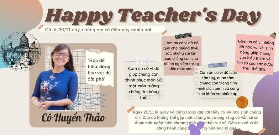 Những tấm thiệp điện tử thay thế những bó hoa tươi thắm trong dịp 20/11 năm nay