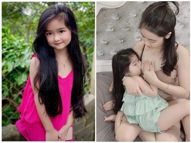 Bé gái Tây Nguyên xinh hút hồn được fan quốc tế yêu mến, 6 tuổi vẫn ti mẹ