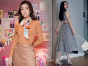 Thời trang - Chân váy công sở giấu nhẹm khuyết điểm chân vòng kiềng