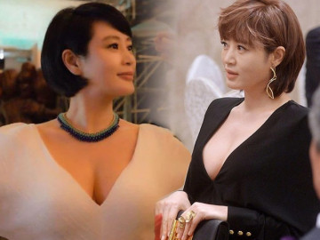 Chị đại đáng sợ nhất showbiz ngoài 50 vẫn khoe bờ ngực, nhìn gò bồng đảo dân mạng lác mắt