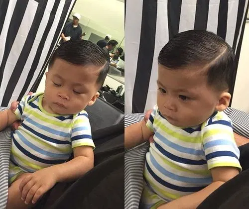 Những kiểu tóc đẹp nhất cho bé trai 1 tuổi dễ thương và xinh xắn với mái tóc ngắn - 7