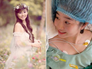 Bà bầu - Đúng chuẩn "mẹ nào con nấy", hotgirl Hà Nội nằm bàn đẻ quá xinh, xuýt xoa nhìn sang con