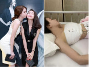 Bà bầu - Mang bầu bị đau ngực, bạn thân Ngọc Trinh sinh xong mổ 2 lần, vòng 1 "te tua"