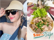 Bếp Eva - Lên cơn thèm đồ ăn vỉa hè Việt Nam, mỹ nhân 2 con làm mì gõ ở trời Tây