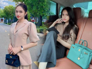 Thời trang - Trở lại sau nhiều tháng ở ẩn, Hương Giang ăn mặc tối giản nhưng liên tục sắm túi "nặng tay"