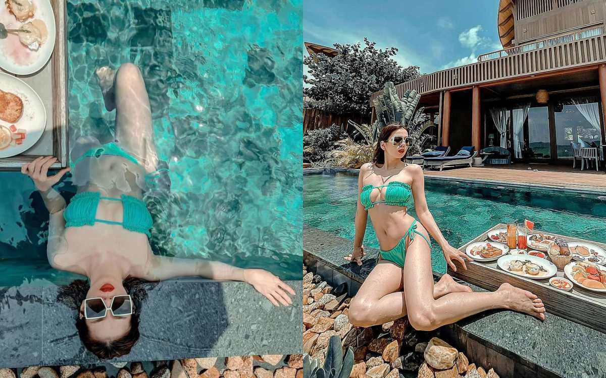 Bên cạnh những lời chỉ trích, nhiều người vẫn khen ngợi sắc vóc lão hóa ngược của Lệ Quyên. Dù đã bước sang tuổi 40 nhưng bà mẹ 1 con vẫn mảnh mai, gợi cảm, táo bạo trong từng kiểu ảnh.