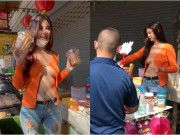 Tin tức - Chủ quán bánh mặc hờ hững như không, hở gần hết trước ngực khiến CDM sốc nặng