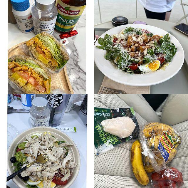 Các món ăn được cô chuẩn bị rất đa dạng. Người đẹp chọn nguông thức phẩm có chưa thịt trắng là ức gà - loại thịt ít chất béo lại dễ mua.