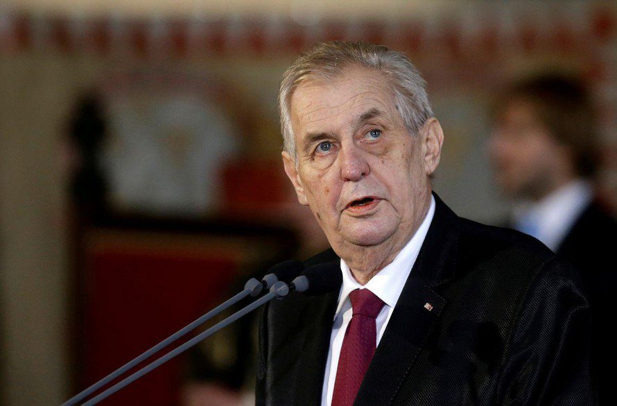 Tổng thống CH Czech Milos Zeman. Ảnh: Reuters