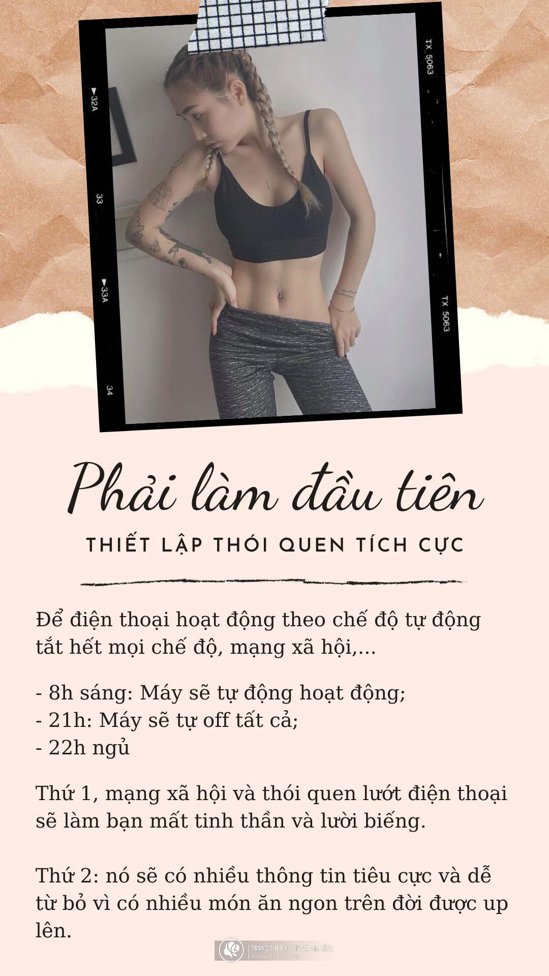 Du Uyên cũng không giấu giếm bí quyết cũng như từng bước thực hiện quá trình yêu thương bản thân nghiêm túc.