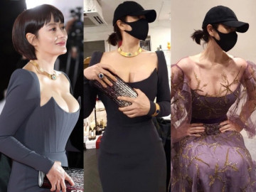 Nữ hoàng gợi cảm Kbiz khoe body đồng hồ cát tuổi 51