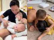 Giải trí - Hồ Ngọc Hà "tá hoả" vì Leon đánh bố đang ngủ, chẳng bù cho Lisa hát ru