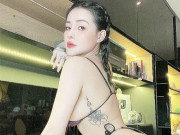 Vừa tậu hình xăm, Ngân 98 đã vội cởi đồ khoe thân