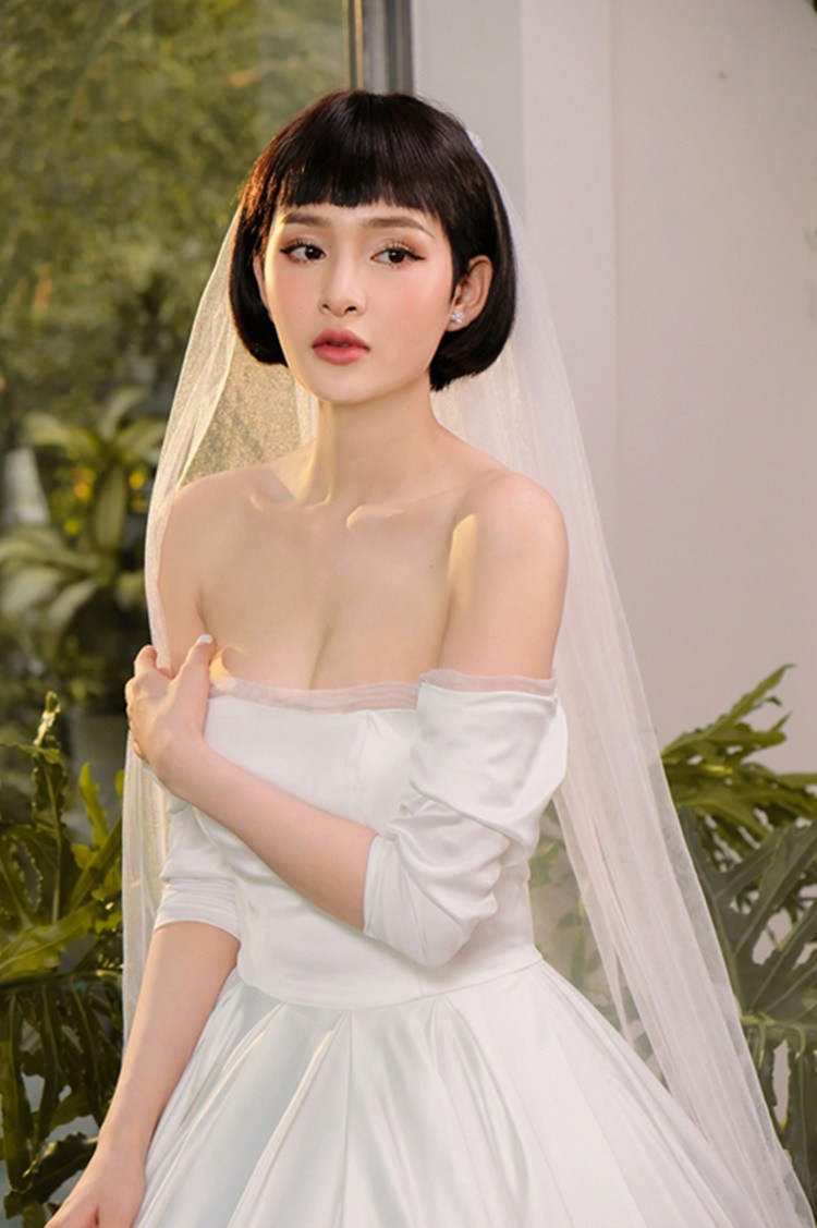 Sao Việt tóc ngắn vẫn xinh đẹp ngút ngàn trong váy cưới: số 1 gọi tên Hải Tú - 5