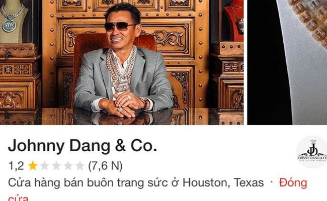 Địa chỉ công ty của Johnny Đặng bị đánh giá 1 sao trên Google.