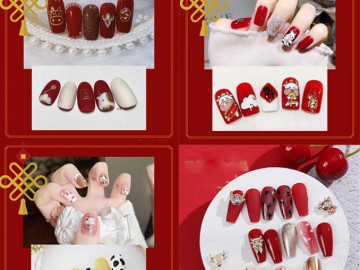 15 mẫu nail tết 2022 đẹp đơn giản nhẹ nhàng dẫn đầu xu hướng