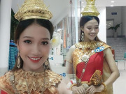Làm đẹp - Mỹ nữ Khmer có vòng ba 95cm được chú ý tại Hoa hậu Hoàn vũ