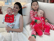 Thời trang - Hai quý tử nhà Phạm Hương dẫn đầu bảng xếp hạng mặc đẹp mùa Noel tuần này