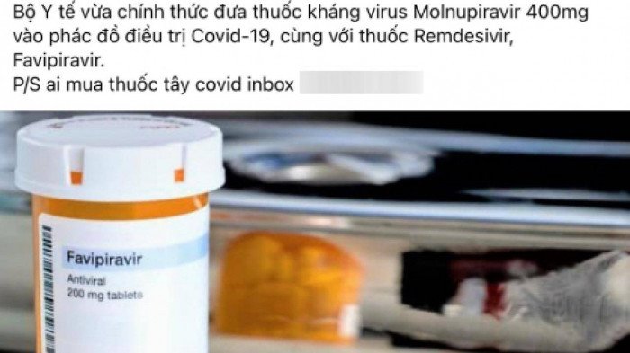 Quảng cáo bán thuốc điều trị Covid-19 trên MXH