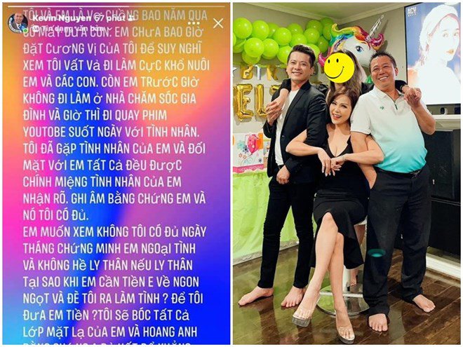 Chồng cũ Thắm Bebe tố vợ ngoại tình với diễn viên Hoàng Anh.