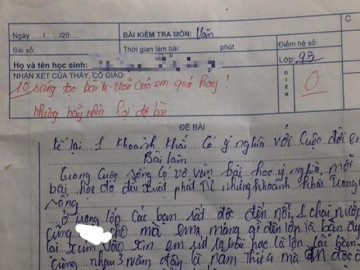                               Bài Văn của nam sinh lớp 9 khiến cô giáo lập tức hạ bút cho 10 điểm vì... sáng tạo quá hay 