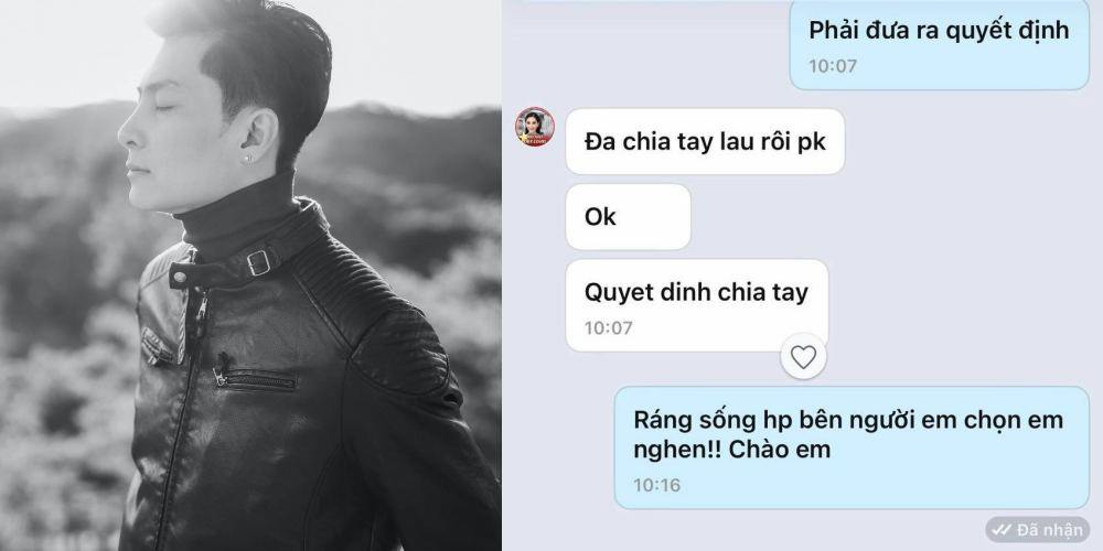 Phi Hùng còn chia sẻ đoạn tin nhắn với Lâm Khánh Chi, trong đó anh chúc cô hạnh phúc bên người em chọn.