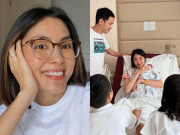 Giải trí - HOT: Tăng Thanh Hà đã sinh con thứ 3 với chồng Louis Nguyễn, 2 con lớn có mặt đón em