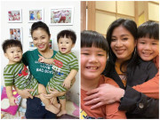 Làm mẹ - Sau 5 năm, MC Chúng tôi là chiến sĩ 2 đời chồng vẫn trẻ đẹp, 2 con lớn giống bố