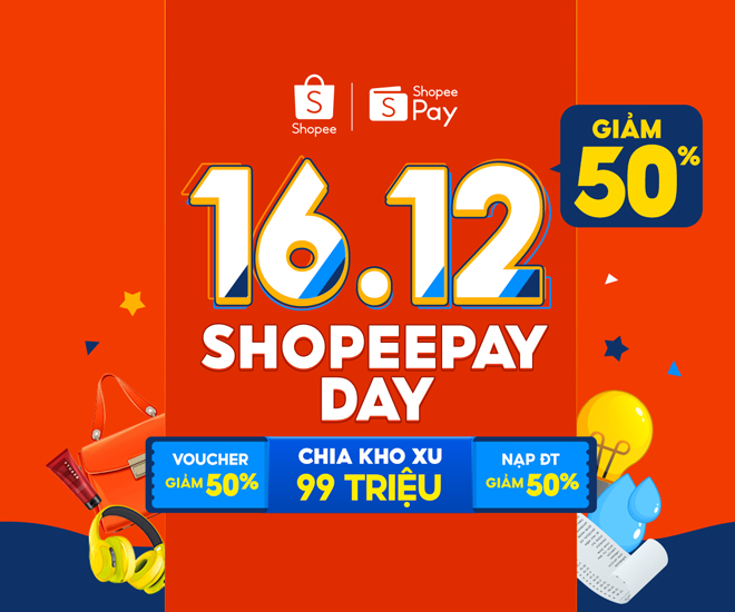 ShopeePay Day đã trở lại trong ngày 16.12 với nhiều ưu đãi hấp dẫn 